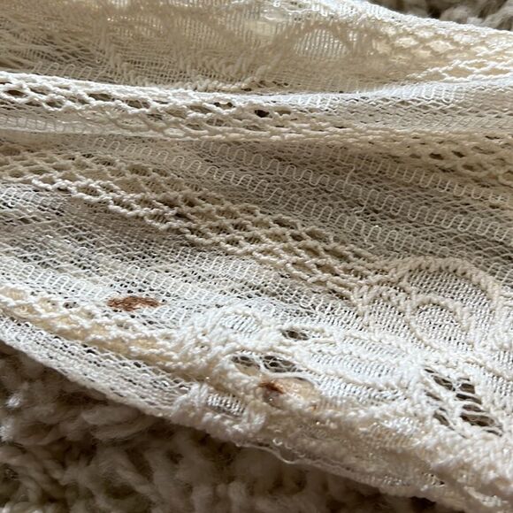 ALTAR'D STATE ILLUSION NECKLINE LACE TOP IN EGRET S - Picture 13 of 16